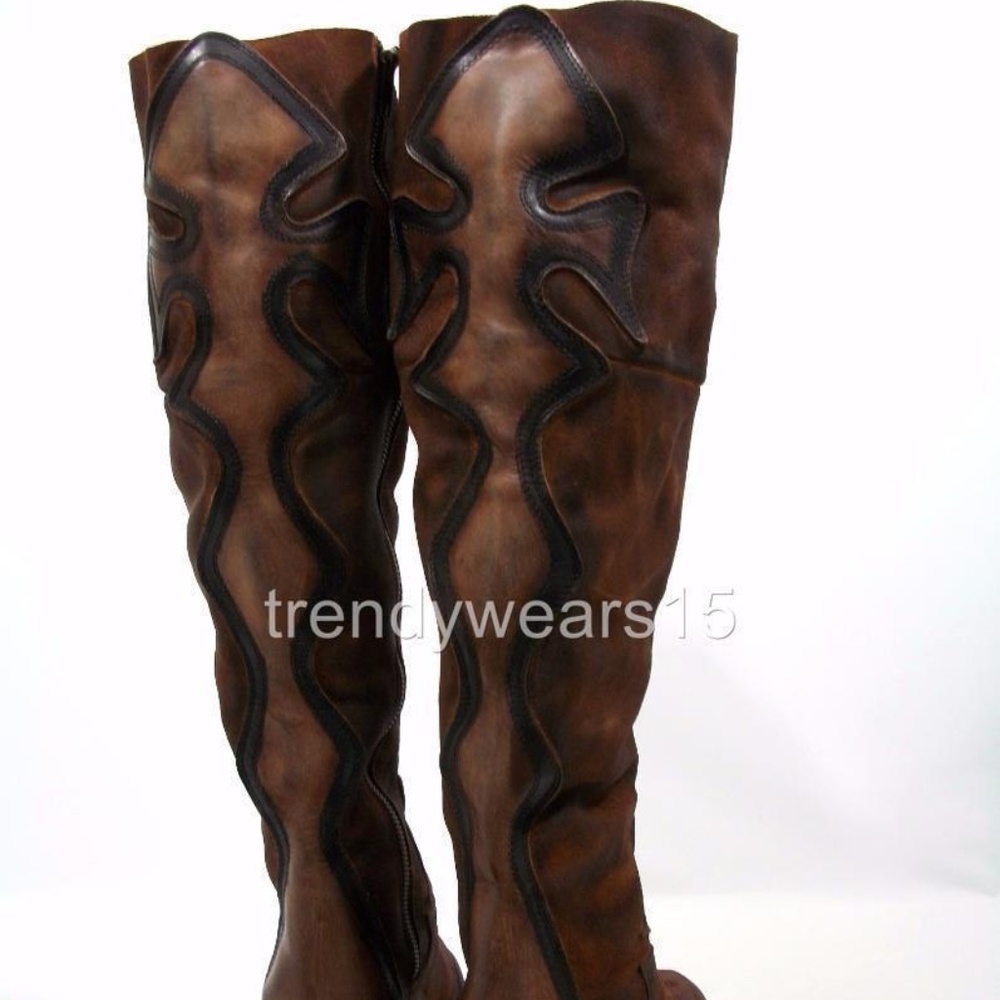 NEW FREEBIRD BY STEVEN FIRE SUEDE TALL CROSS BOOT - Picture 4 of 7